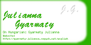 julianna gyarmaty business card